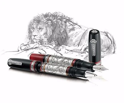 Marlen Rembrandt L.E. Pluma Estilográfica 400 Piezas con Plumín Dorado | Plata, Resina Italiana Foto 1 de 4