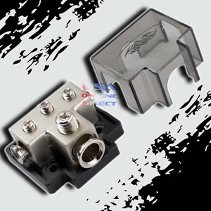 PLATINUM POWER GROUND DISTRIBUTION BLOCK 1/0 or 2 IN & 4/8 AWG GAUGE OUT MARINE - Picture 1 of 1