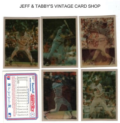 1986 Sportflics  Baseball Singles / SEE DROP DOWN MENU 4 card you will recieve - Image 1 of 4