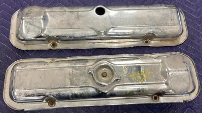 1965 Pontiac Tempest GTO оригинальный GM б/у крышки клапанов Survivor пара + крышка масляная - Изображение 1 из 2