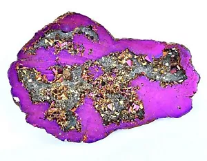 233 Ct Natural Purple Agate Druzy Top Quality Rare Found Polished Gemstone - Picture 1 of 7