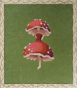 Nora Corbett Cross Stitch Pattern - Miss Forest Mushroom NC343 - Picture 1 of 1