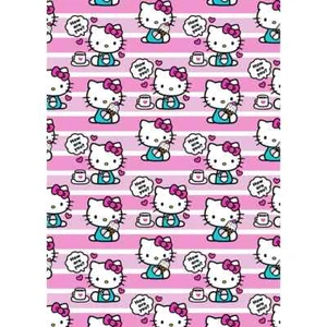 Hello Kitty Snack Time Soft Flannel Blanket 50" x 70" by Sanrio - Picture 1 of 2