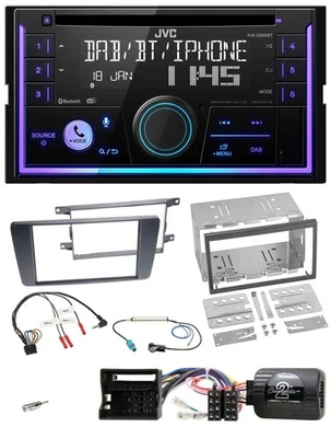 JVC Lenkrad USB 2DIN DAB Bluetooth CD Autoradio für Skoda Octavia 04-13 Scout - Bild 1 von 4