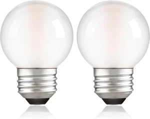 Dimmable E26 G16.5 LED Light Bulb 40W Equal 4W Frosted Globe Light Bulbs,Small r - Picture 1 of 12