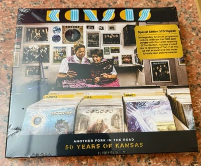 Kansas Another Fork In The Road 50 Years Of Kansas 3 CD SEALED 2022 New Foto 1 de 4