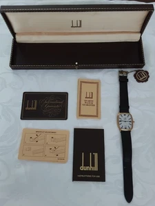 Dunhill Men's Vintage 1980s Wristwatch - Model DQ7019 822685 IQ BOX + CERTS - Picture 1 of 4