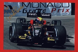 PHOTO cm 13x19 signed by Gabriele Tredozi MINARDI PS02 #23 Webber 2002 MONACO GP - Imagen 1 de 2