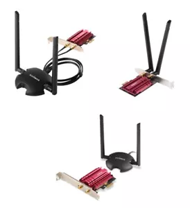 NEW Edimax AC1200 PCIe Dual Band 2.4+5GHz Wi-Fi Adapter EW-7822PIC + 2x 5dBi - Picture 1 of 4