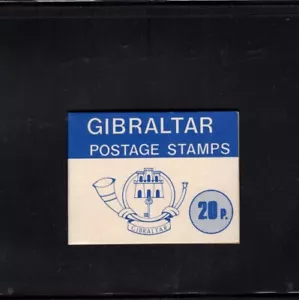 Gibraltar 1977 20p Blue Nature Definitives Beutel Booklet - Bild 1 von 1