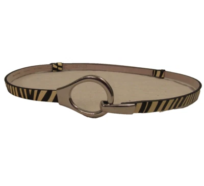 Chicos животных печати зебра skinny 0,5 в ремень крюк/петля серебряная пряжка S/M новый без ЯРЛЫКОВ - Изображение 1 из 4