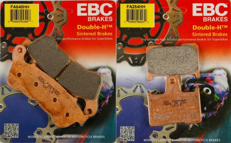 Juego de pastillas de freno delanteras y traseras EBC HH se adapta a varios 2014-on H-D Sportster 883 1200 Foto 1 de 1