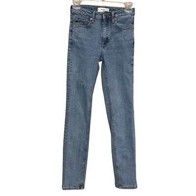 Jean ajustado Mango Denim MNG Anna lavado ligero tiro medio para mujer talla 1’ Foto 1 de 4