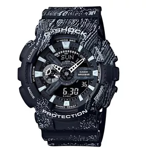 Casio G-Shock * GA110TX-1A Anadigi Graffiti Black Watch COD PayPal - Picture 1 of 5