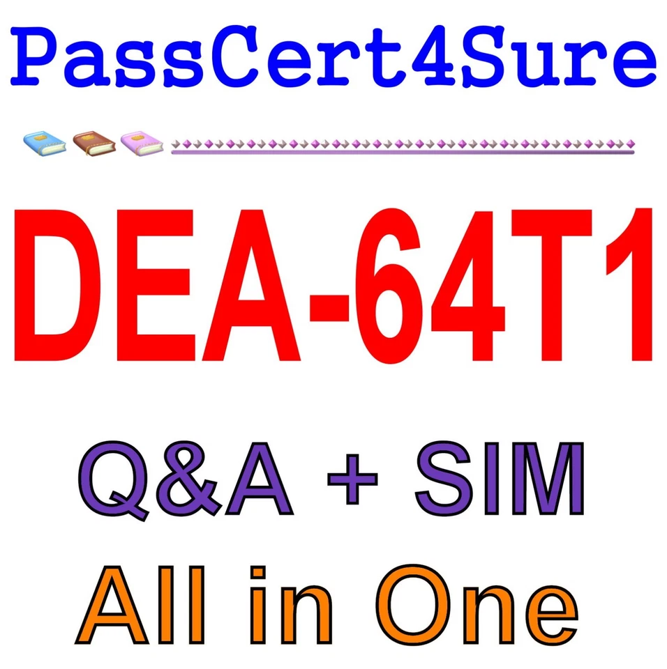 EMC Best Exam Practice Material for DEA-64T1 exam Q&A+SIM - Image 1 of 1