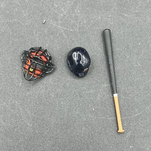 Lot of 3 Toy Baseball Gear Equipment Accessories For Action Figures Red Sox [P1] - Picture 1 of 5