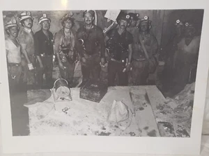 VTG Miners Picture, Believe To Be Magma Copper Company In Miami, AZ 8" x 10" - Picture 1 of 9