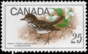 🍁Canada  #498   "BIRDS - HERMIT THRUSH"    Brand New 1969 Original Pristine Gum - Bild 1 von 2