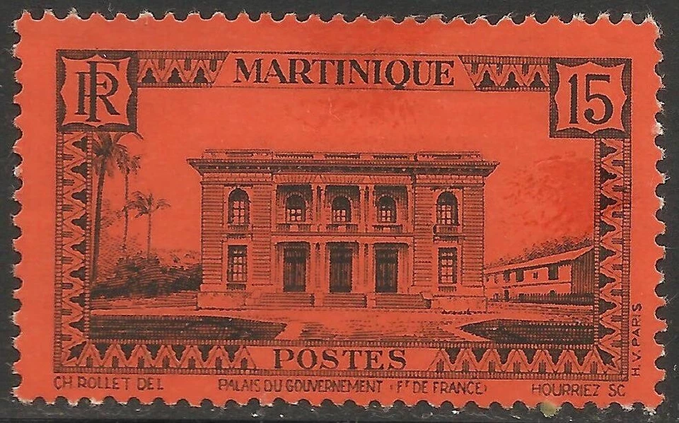 Martinique #139 ( A20) VF MINT VLH - 1933 15c Government Palace, Fort-de-France - Image 1 of 1
