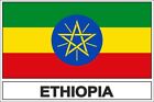 Autocollant drapeau vinyle pays Eth Ethiopie