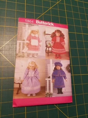 Butterick 5864 - 18" Historical Doll Clothing - Image 1 of 2
