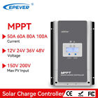 Epever MPPT 50A Solar Charge Controller 12V/24V/36V/48V Tracer Battery Regulator