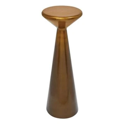 Gold Toned Finish Stool 21 inch Height - Set of 1 - Image 1 of 2