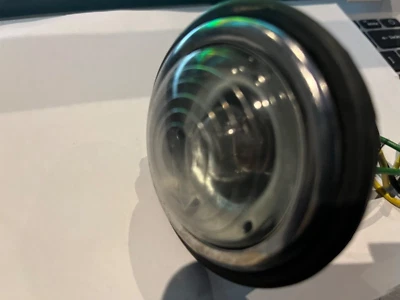 Round Plastic ClearLight for Morgan, Morris, Healey, Jag Replace Lucas L488 - Image 1 of 2