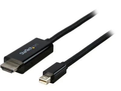 StarTech MDP2HDMM1MB Mini DisplayPort to HDMI Converter Cable - 3 ft. (1m) - mDP - Image 1 of 3