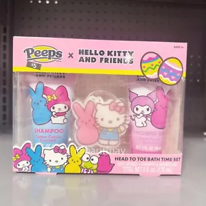 Peeps x Hello Kitty & Friends Head to Toe Bath Time Set 3 Pieces (NEW IN PACK) - Picture 1 of 5