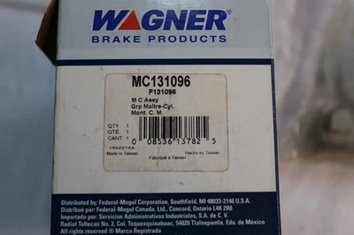 Conjunto de cilindro maestro de freno Wagner MC131096 - NUEVO, bolsa sellada Foto 1 de 4