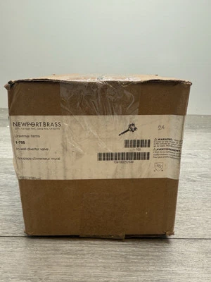 Newport Brass 1-705 - 1/2” In-Wall Diverter Valve - Image 1 of 4