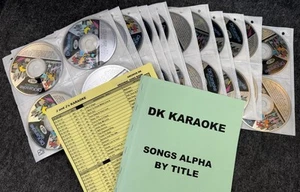 HUGE LOT SET 95+ DISCS ~ DK KARAOKE DKG ORIGINAL EDIT-A-VISION CD+G Index LOOK!! - Picture 1 of 7