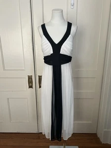 Vintage Y2K Chadwick's Color Block Semi Formal Dress Womens Size 12 White NWT - Picture 1 of 6