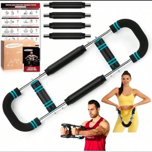Entrenador de Brazos Twister, Ejercitador de Pecho Brazo Twister Ajustable con 4 Muelles y Trai - Imagen 1 de 7