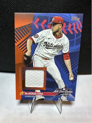 2025 Topps Update Series MacKenzie Gore All-Star Stitches Orange Relic /25 - Image 1 of 2