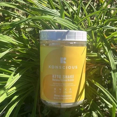 Konscious Keto Shake Banana Creame Ketogenic Weight Loss MCT +  Whey + Avacado - Image 1 of 4