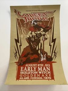 Póster de concierto Valient Thorr ~ Firmado y numerado por artista ~ 12,5"x19" - Imagen 1 de 8