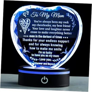 Birthday Gifts for Mom, Mothers Day Keepsake from Daughter Son Kids, Heart - Picture 1 of 7