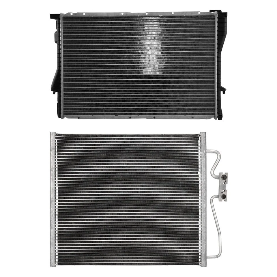 For BMW 750iL 1999-2001 Reach Cooling Radiator & Condenser Kit — 第 1/2 张图片