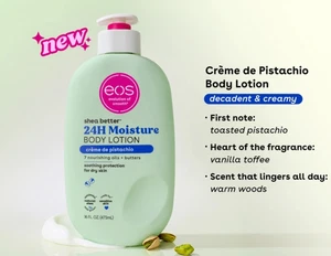 eos Shea Better 24H Moisture Body Lotion - Crème de Pistachio -**UK SELLER** - Picture 1 of 2