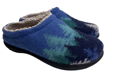 Zapatillas L.L.Bean Daybreak Motivo Rasguño Azul Rústico Ombre Árboles Mujer Talla 8 Foto 1 de 4