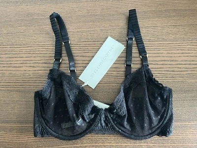 Nuevo sujetador con aros negro Stella McCartney (talla 32D) Foto 1 de 4