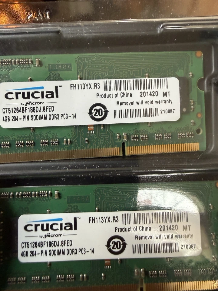 Crucial Micron 4gb X2. DDR3 - Image 1 of 1