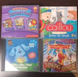 Lot Of 4 Learning PC Games Preschool Kindergarten 1st Grade Ages 3-7 - Picture 1 of 20