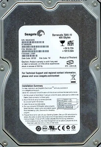 SEAGATE IDE 400GB ST3400620A P/N 9BJ044-307 F/W 3.AAF TK 9QG - Picture 1 of 1
