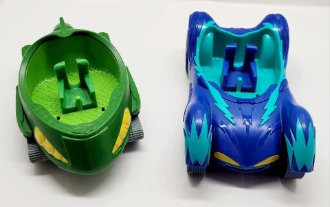 PJ Masks Vehicles Owl Glider & Gekko Mobile Lot Of 2 Cars Only Cover