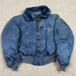 Chaqueta de bombardero volador Alpha Industries B-15C de colección para hombre mediana militar de la USAF - Imagen 1 de 9