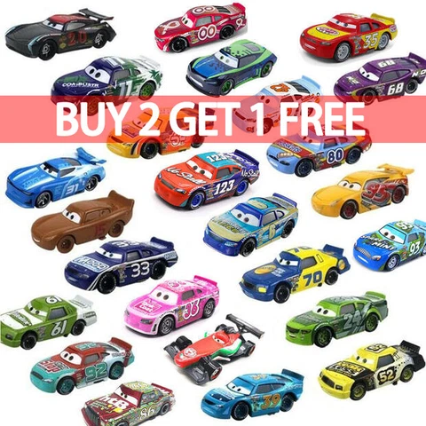 Mattel Disney Pixar Cars 3 Racers No.4-No.123 Diecast Toy Vehicle 1:55 Kids Gift Cover