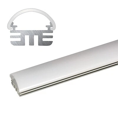 1m Alu-Profil Halbrund für LED Strip Aluminium Profil Leiste Schiene Streifen - Bild 1 von 4